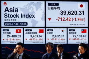 Asia Stocks Fall; KOSPI Erases 5% Gains Despite Strong Samsung Results Greatest info