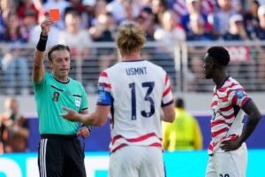 Folarin Balogun’s red-card reversal flagged by World Cup betting watchdog in bombshell